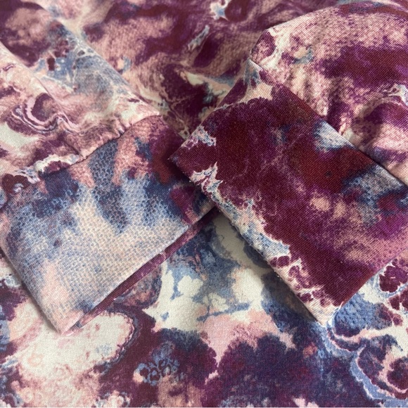 Lularoe “Emily” Long Sleeve Swing Dress Size L Pink Tie Dye - Picture 6 of 7